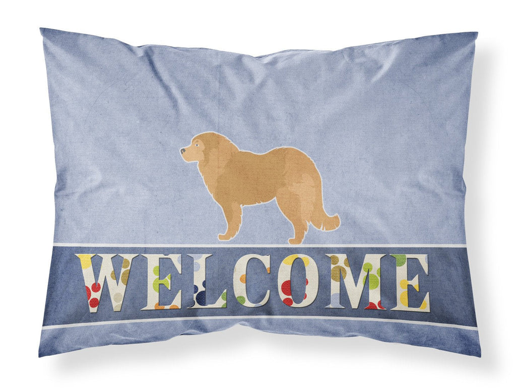 Caucasian Shepherd Dog Welcome Standard Pillowcase Lightweight Super Soft Easy Care Decorative Artwork Pillowcase, Standard
