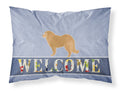 Caucasian Shepherd Dog Welcome Standard Pillowcase Lightweight Super Soft Easy Care Decorative Artwork Pillowcase, Standard