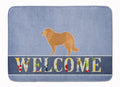 Caucasian Shepherd Dog Welcome Memory Foam Kitchen Mat Machine Washable Anti-Fatigue Cushion Comfort Bath or Kitchen Rug