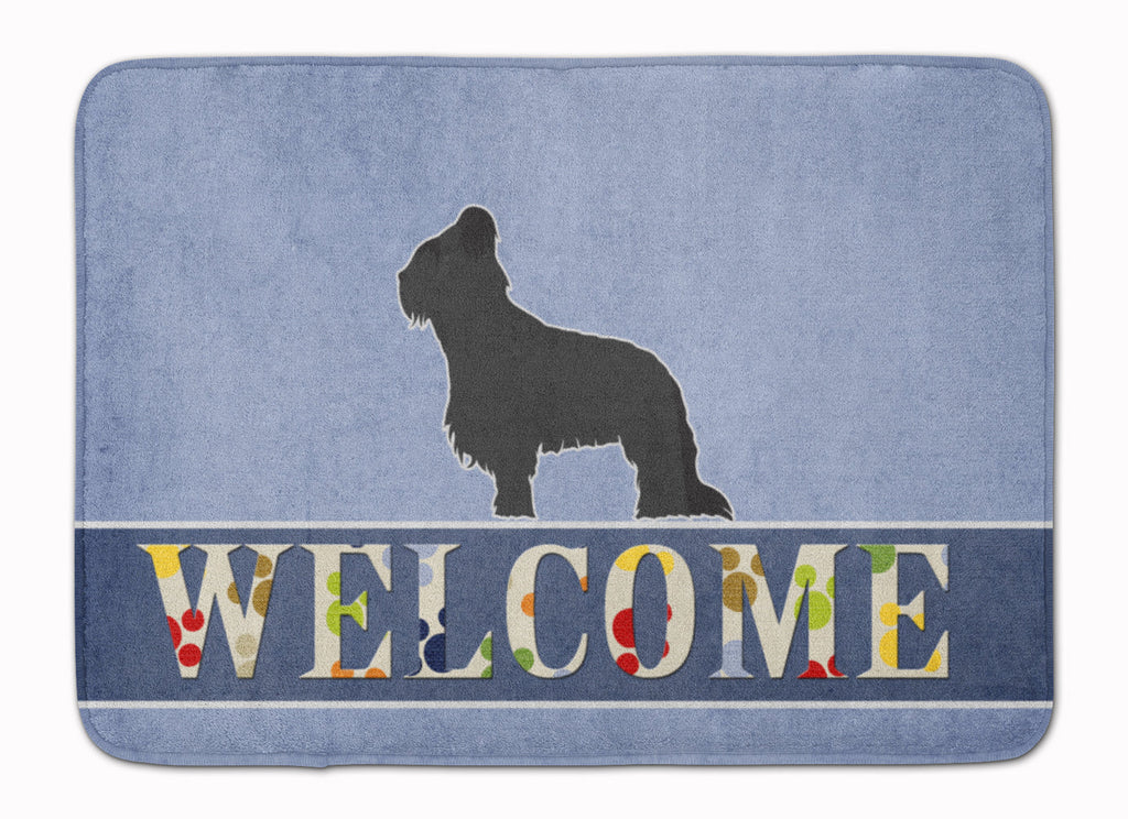 Briard Welcome Memory Foam Kitchen Mat Machine Washable Anti-Fatigue Cushion Comfort Bath or Kitchen Rug