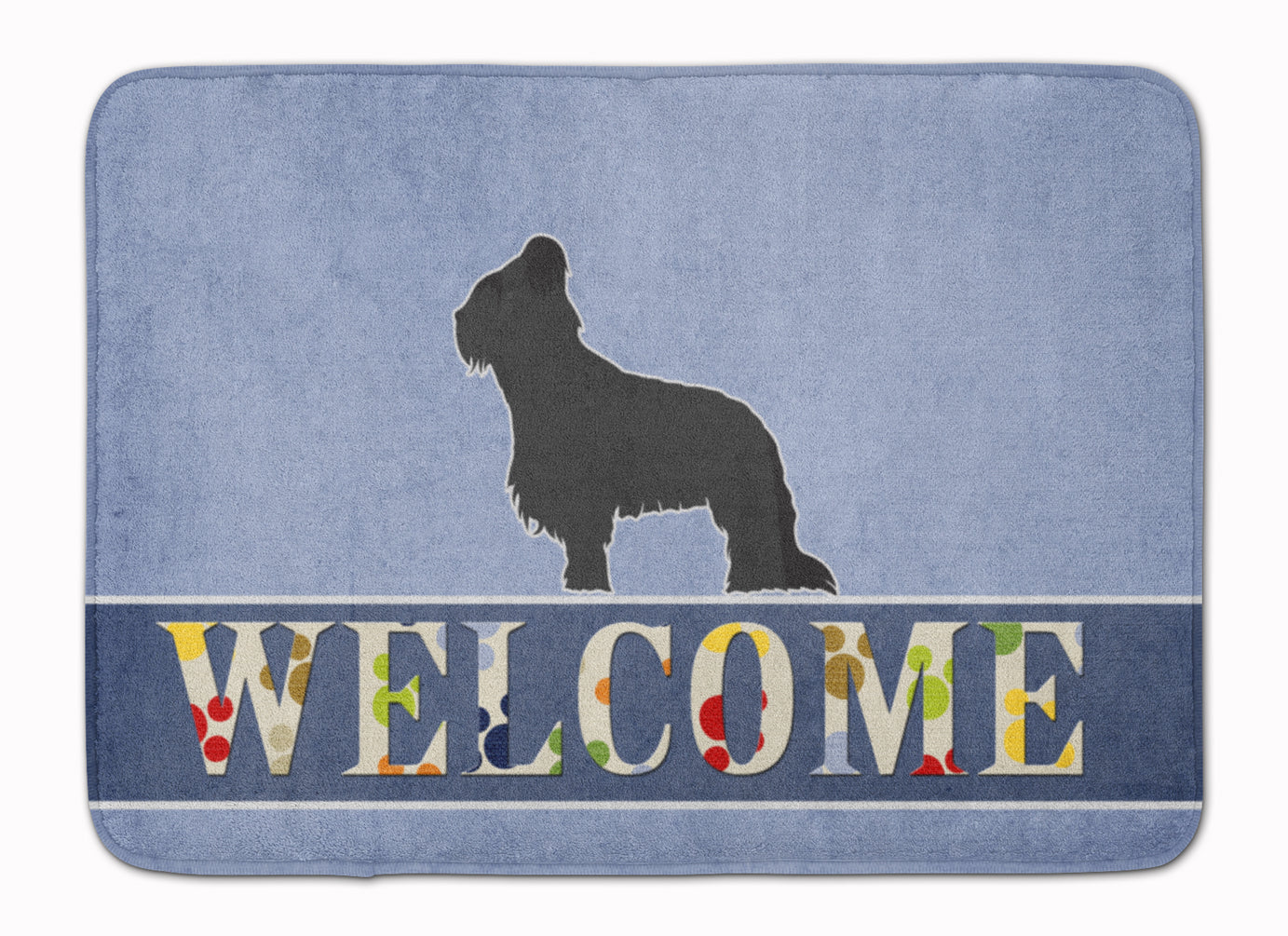Briard Welcome Memory Foam Kitchen Mat Machine Washable Anti-Fatigue Cushion Comfort Bath or Kitchen Rug
