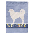 Polish Tatra Sheepdog Welcome House Flag 28x40 Porch Sleeve Pole Decorative Outside Yard Banner Artwork Wall Hanging, Polyester
