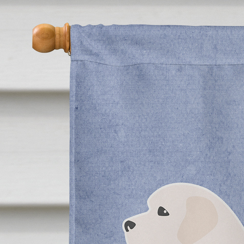 Polish Tatra Sheepdog Welcome House Flag 28x40 Porch Sleeve Pole Decorative Outside Yard Banner Artwork Wall Hanging, Polyester