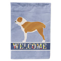 Central Asian Shepherd Dog Welcome House Flag 28x40 Porch Sleeve Pole Decorative Outside Yard Banner Artwork Wall Hanging, Polyester