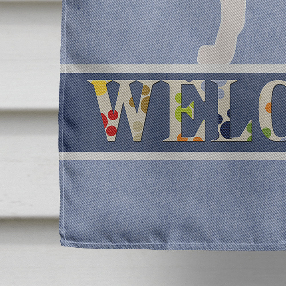 Central Asian Shepherd Dog Welcome House Flag 28x40 Porch Sleeve Pole Decorative Outside Yard Banner Artwork Wall Hanging, Polyester