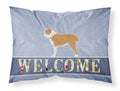 Central Asian Shepherd Dog Welcome Standard Pillowcase Lightweight Super Soft Easy Care Decorative Artwork Pillowcase, Standard