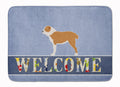 Central Asian Shepherd Dog Welcome Memory Foam Kitchen Mat Machine Washable Anti-Fatigue Cushion Comfort Bath or Kitchen Rug