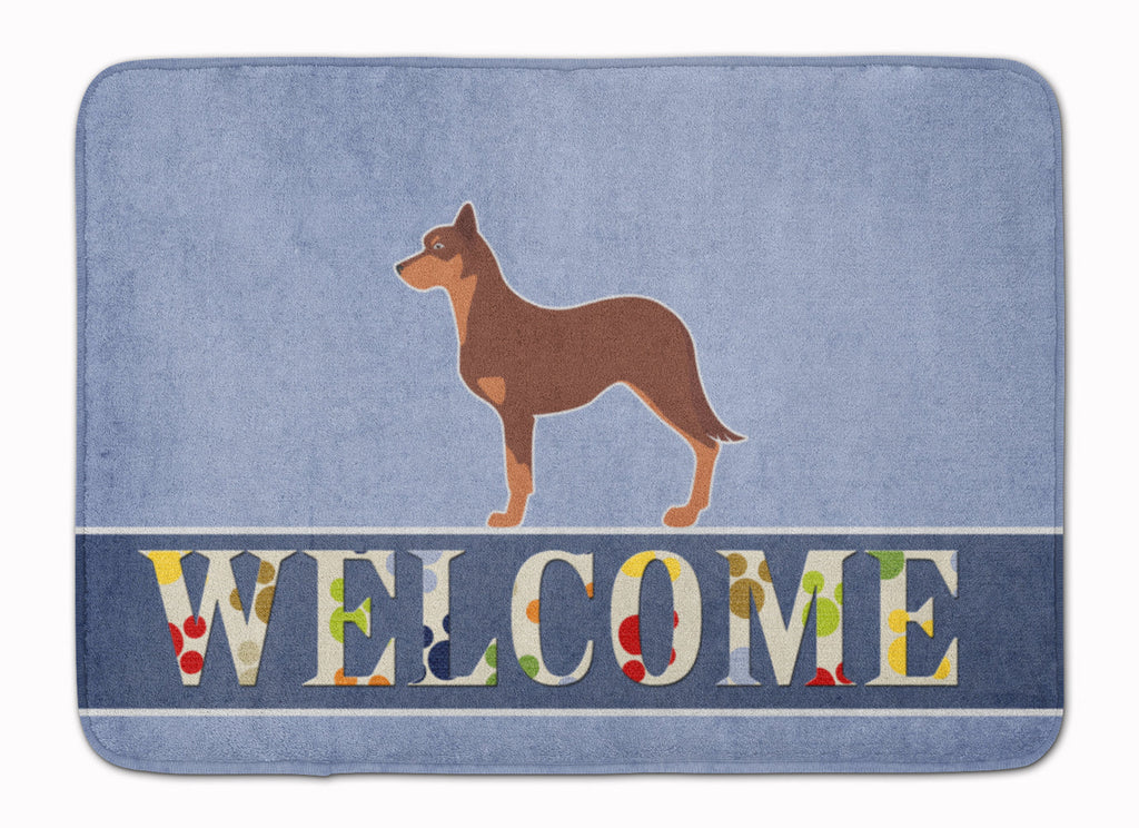 Australian Kelpie Dog Welcome Memory Foam Kitchen Mat Machine Washable Anti-Fatigue Cushion Comfort Bath or Kitchen Rug
