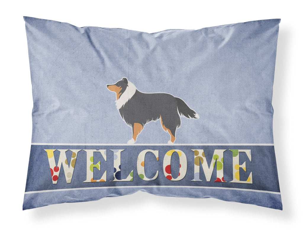 Sheltie/Shetland Sheepdog Welcome Standard Pillowcase Lightweight Super Soft Easy Care Decorative Artwork Pillowcase, Standard