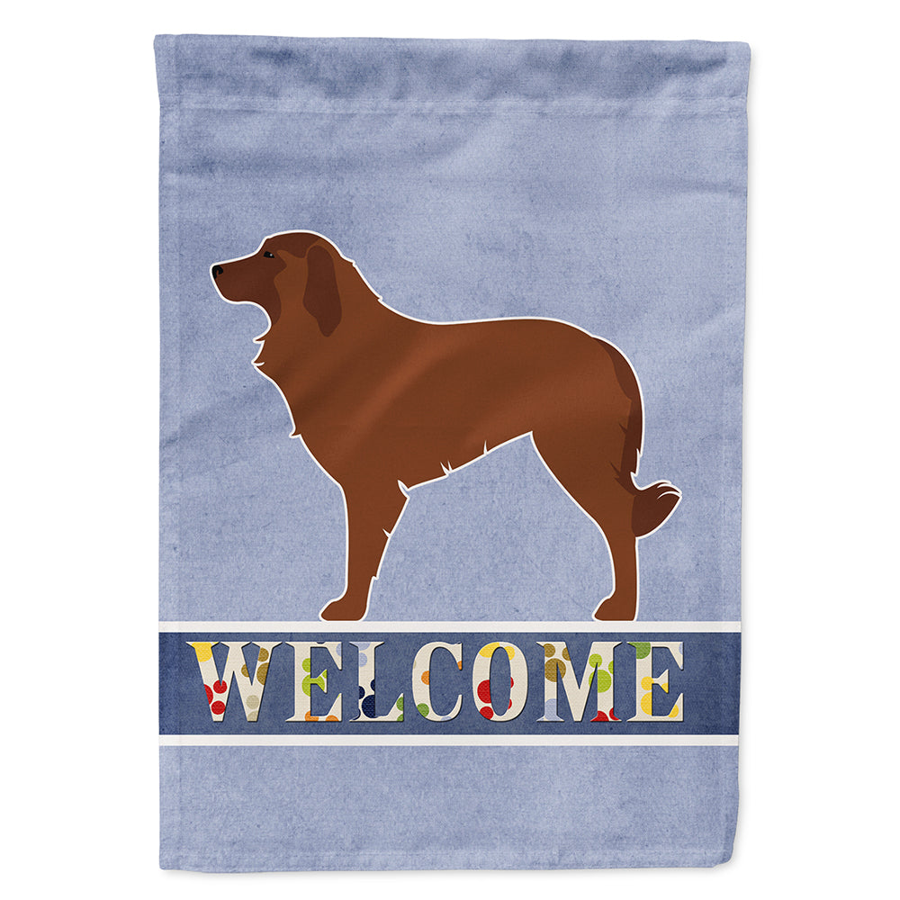 Portuguese Sheepdog Dog Welcome House Flag 28x40 Porch Sleeve Pole Decorative Outside Yard Banner Artwork Wall Hanging, Polyester