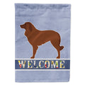 Portuguese Sheepdog Dog Welcome House Flag 28x40 Porch Sleeve Pole Decorative Outside Yard Banner Artwork Wall Hanging, Polyester