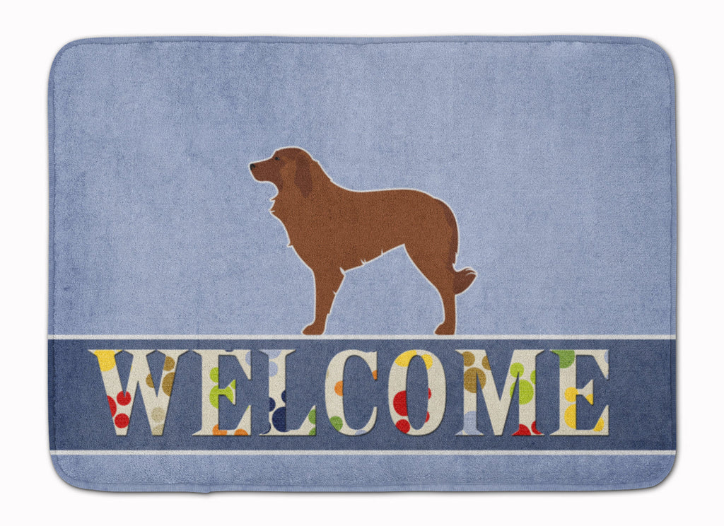 Portuguese Sheepdog Dog Welcome Memory Foam Kitchen Mat Machine Washable Anti-Fatigue Cushion Comfort Bath or Kitchen Rug