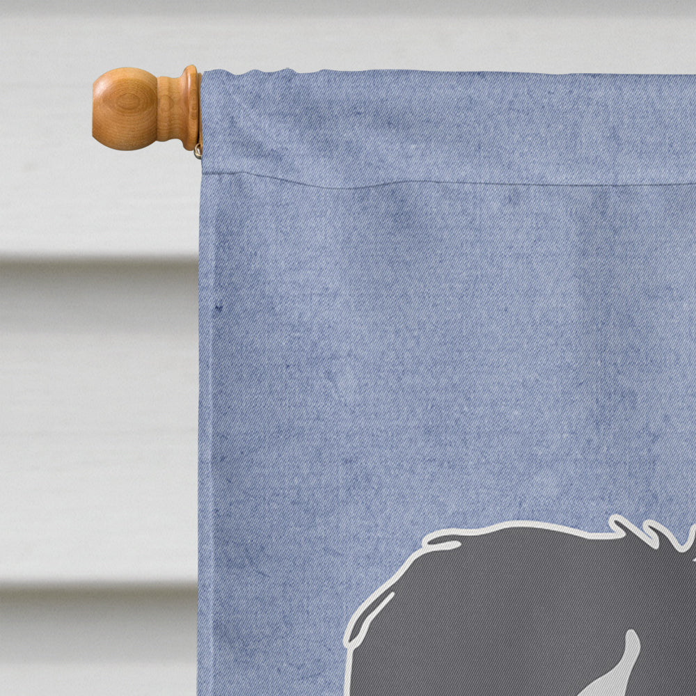 Polish Lowland Sheepdog Dog Welcome House Flag 28x40 Porch Sleeve Pole Decorative Outside Yard Banner Artwork Wall Hanging, Polyester