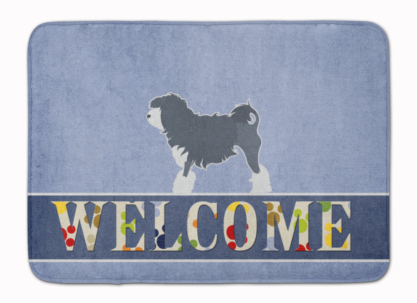 Lowchen Welcome Memory Foam Kitchen Mat Machine Washable Anti-Fatigue Cushion Comfort Bath or Kitchen Rug