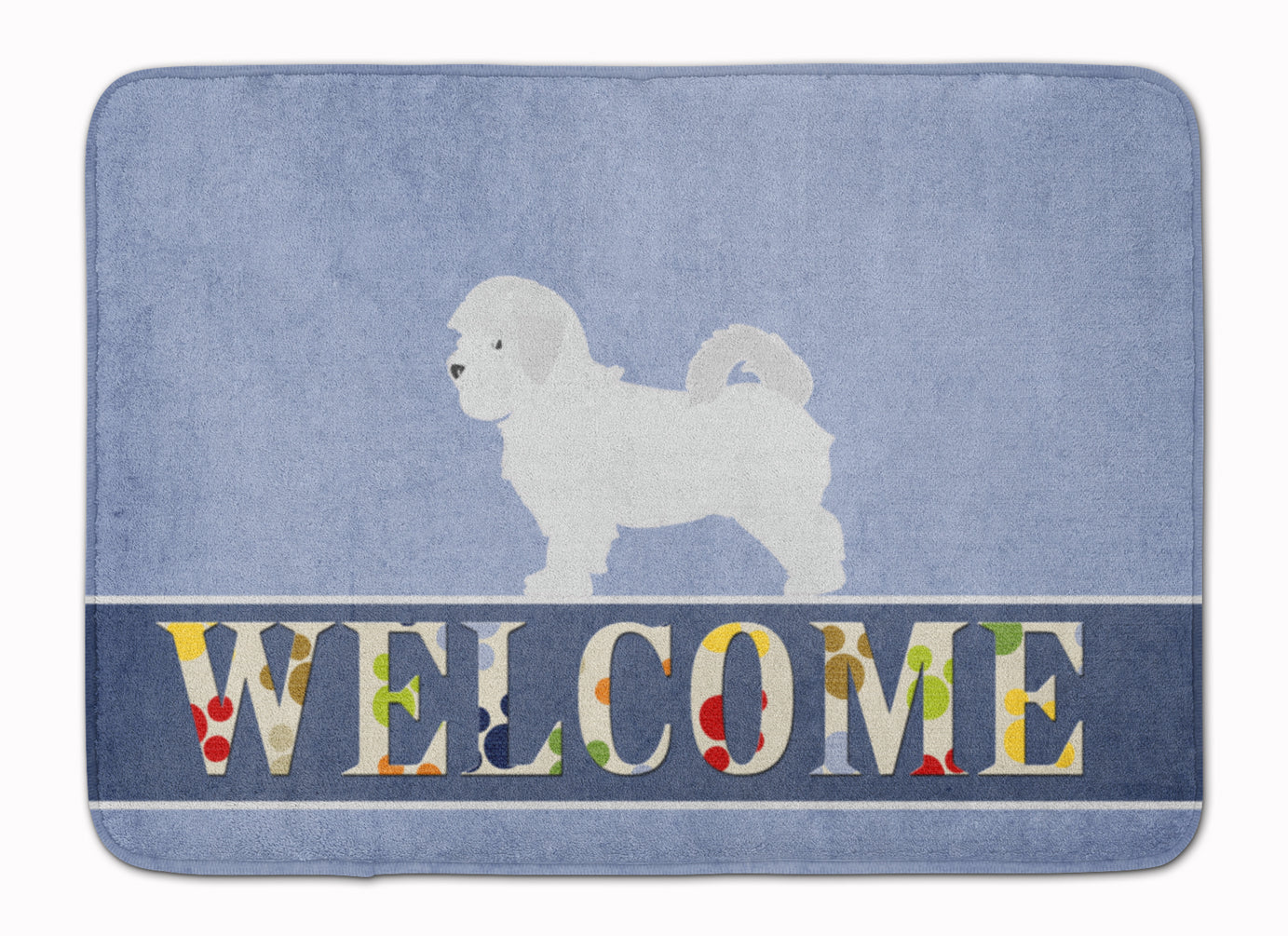 Maltese Welcome Memory Foam Kitchen Mat Machine Washable Anti-Fatigue Cushion Comfort Bath or Kitchen Rug