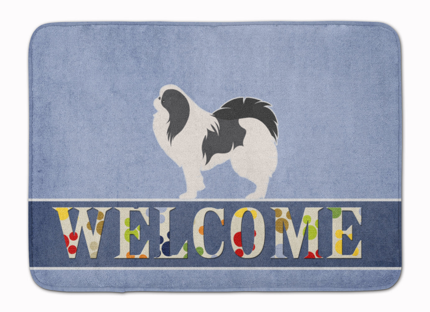 Japanese Chin Welcome Memory Foam Kitchen Mat Machine Washable Anti-Fatigue Cushion Comfort Bath or Kitchen Rug