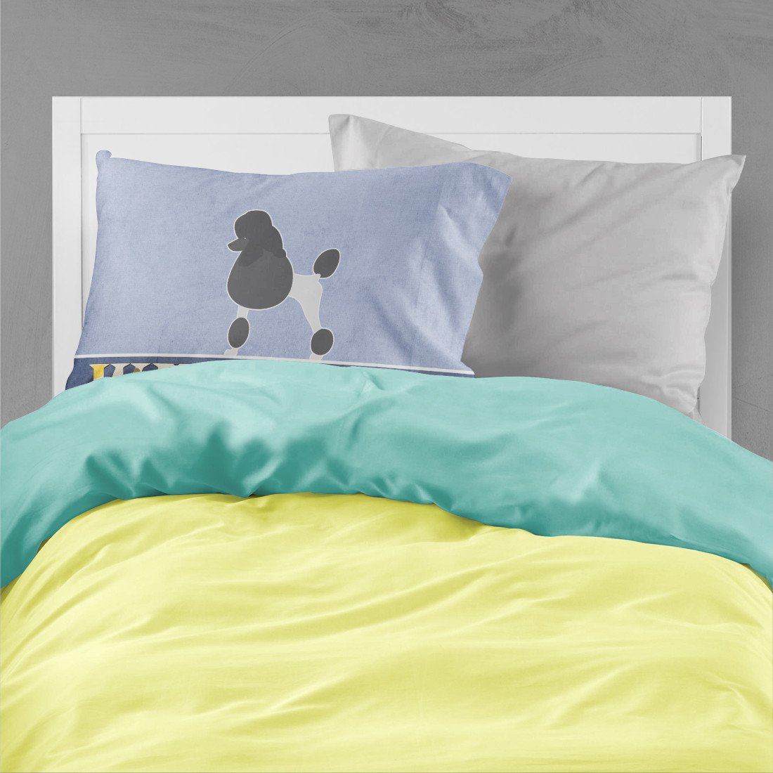 Poodle Welcome Standard Pillowcase Lightweight Super Soft Easy Care Decorative Artwork Pillowcase, Standard