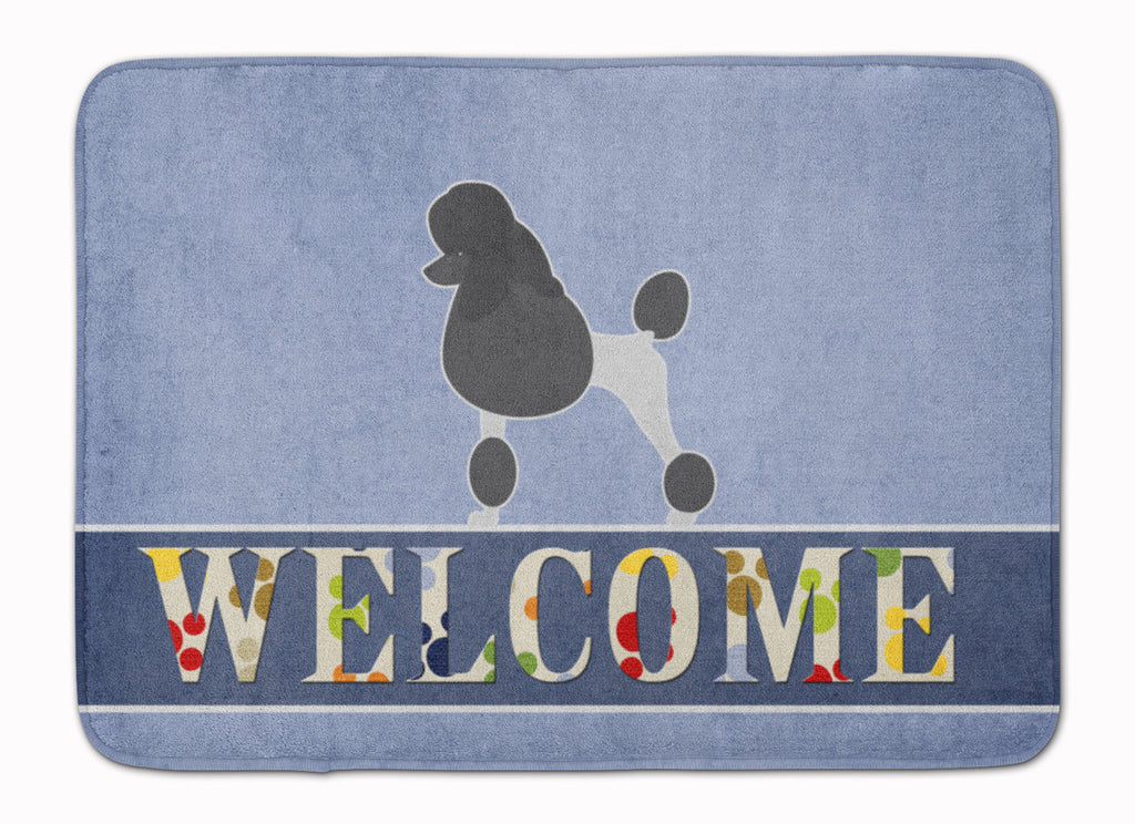Poodle Welcome Memory Foam Kitchen Mat Machine Washable Anti-Fatigue Cushion Comfort Bath or Kitchen Rug