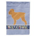 Brussels Griffon Welcome House Flag 28x40 Porch Sleeve Pole Decorative Outside Yard Banner Artwork Wall Hanging, Polyester