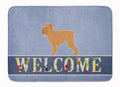 Brussels Griffon Welcome Memory Foam Kitchen Mat Machine Washable Anti-Fatigue Cushion Comfort Bath or Kitchen Rug