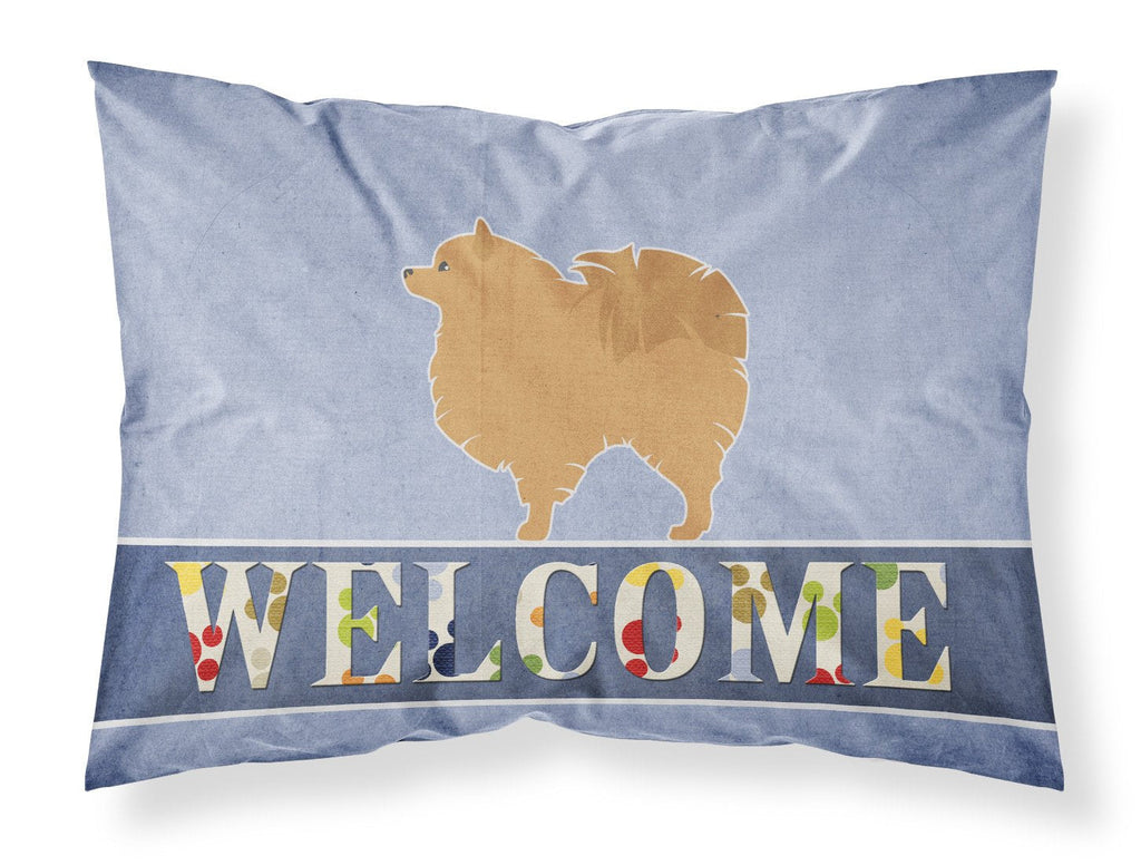 Pomeranian Welcome Standard Pillowcase Lightweight Super Soft Easy Care Decorative Artwork Pillowcase, Standard
