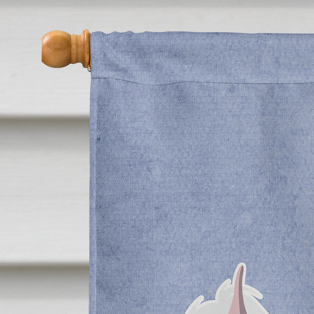 Chinese Crested Welcome House Flag 28x40 Porch Sleeve Pole Decorative Outside Yard Banner Artwork Wall Hanging, Polyester