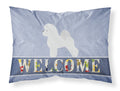 Bichon Frise Welcome Standard Pillowcase Lightweight Super Soft Easy Care Decorative Artwork Pillowcase, Standard