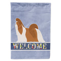 Shih Tzu Welcome House Flag 28x40 Porch Sleeve Pole Decorative Outside Yard Banner Artwork Wall Hanging, Polyester