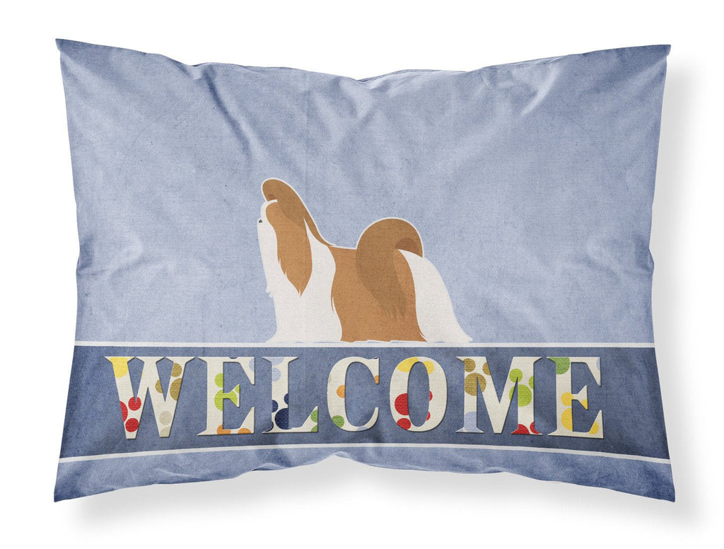 Shih Tzu Welcome Standard Pillowcase Lightweight Super Soft Easy Care Decorative Artwork Pillowcase, Standard
