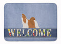 Shih Tzu Welcome Memory Foam Kitchen Mat Machine Washable Anti-Fatigue Cushion Comfort Bath or Kitchen Rug