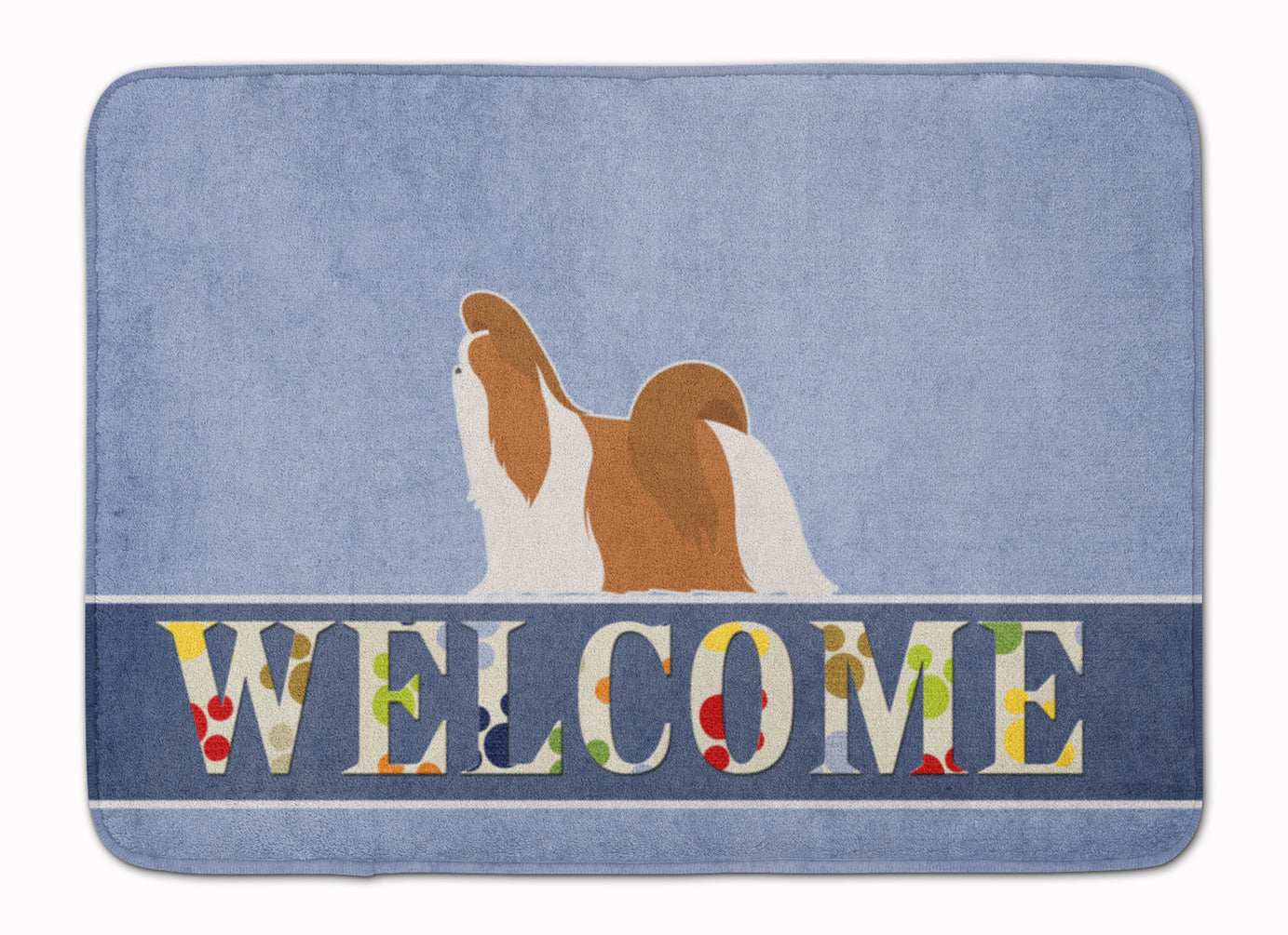Shih Tzu Welcome Memory Foam Kitchen Mat Machine Washable Anti-Fatigue Cushion Comfort Bath or Kitchen Rug