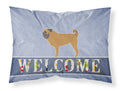 Pug Welcome Standard Pillowcase Lightweight Super Soft Easy Care Decorative Artwork Pillowcase, Standard
