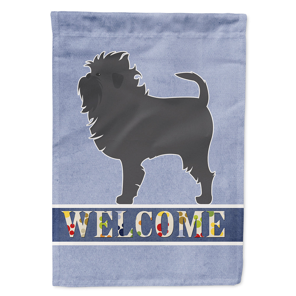 Affenpinscher Welcome House Flag 28x40 Porch Sleeve Pole Decorative Outside Yard Banner Artwork Wall Hanging, Polyester