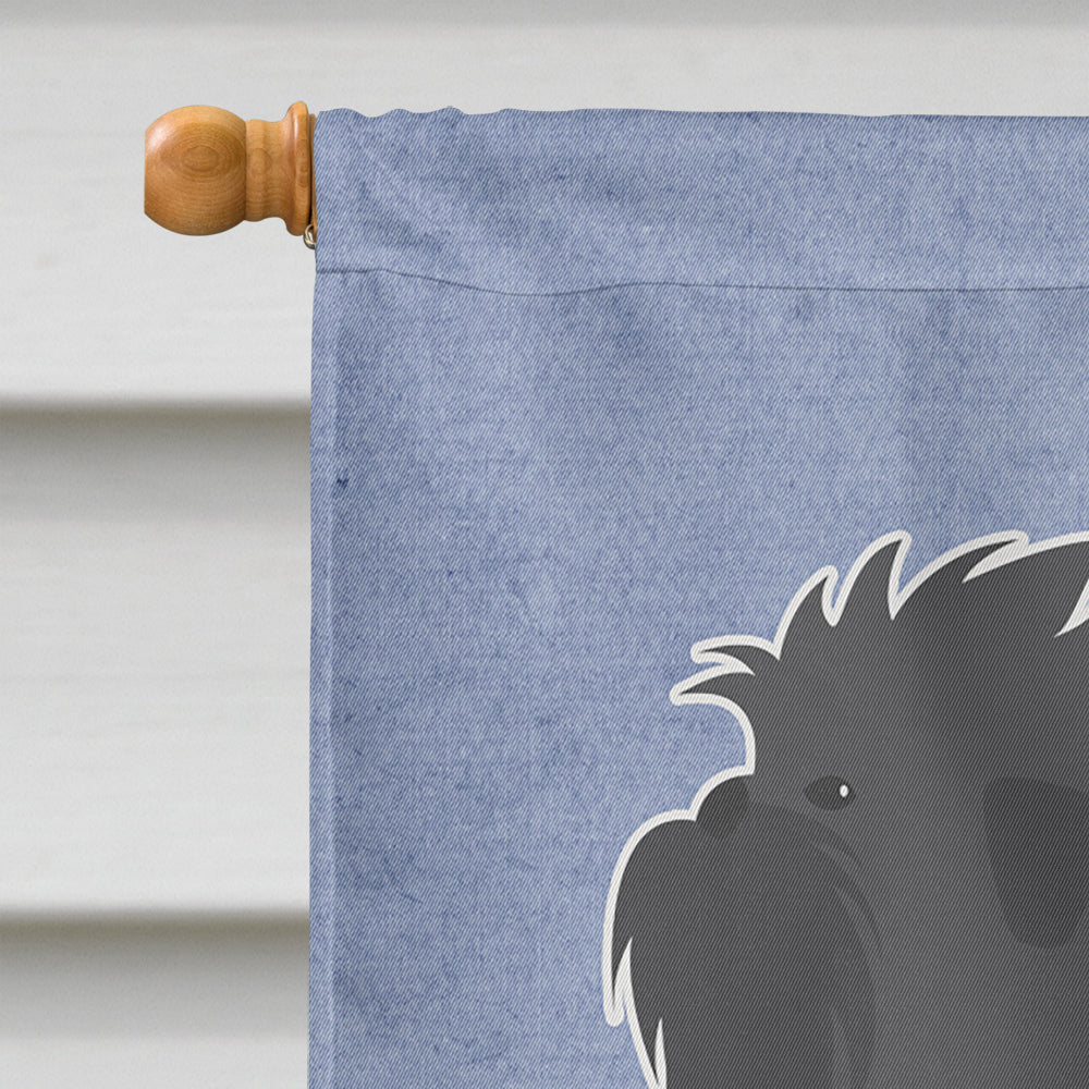 Affenpinscher Welcome House Flag 28x40 Porch Sleeve Pole Decorative Outside Yard Banner Artwork Wall Hanging, Polyester