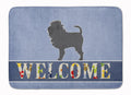 Affenpinscher Welcome Memory Foam Kitchen Mat Machine Washable Anti-Fatigue Cushion Comfort Bath or Kitchen Rug