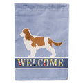 Cavalier King Charles Spaniel Welcome House Flag 28x40 Porch Sleeve Pole Decorative Outside Yard Banner Artwork Wall Hanging, Polyester