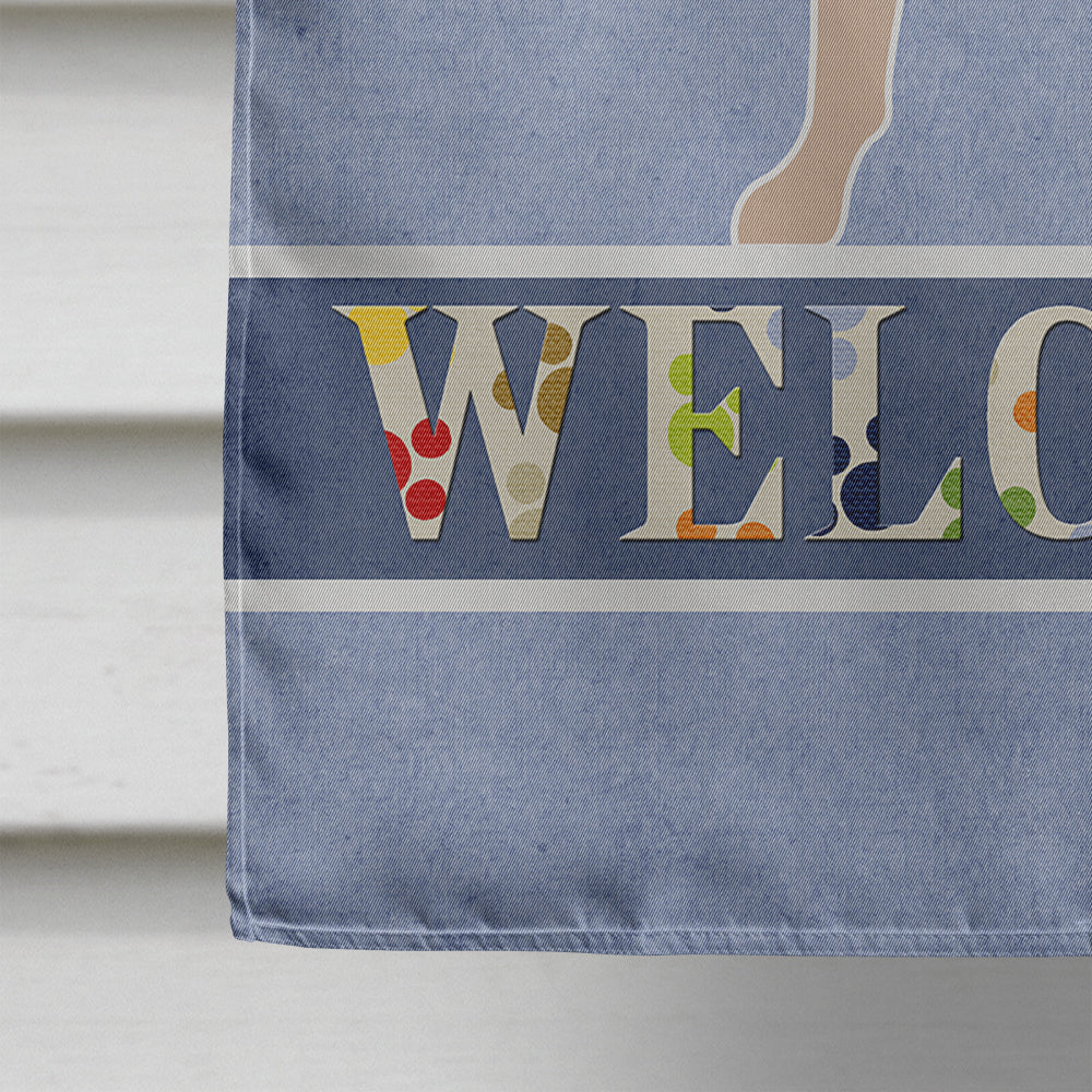 Chihuahua Welcome House Flag 28x40 Porch Sleeve Pole Decorative Outside Yard Banner Artwork Wall Hanging, Polyester