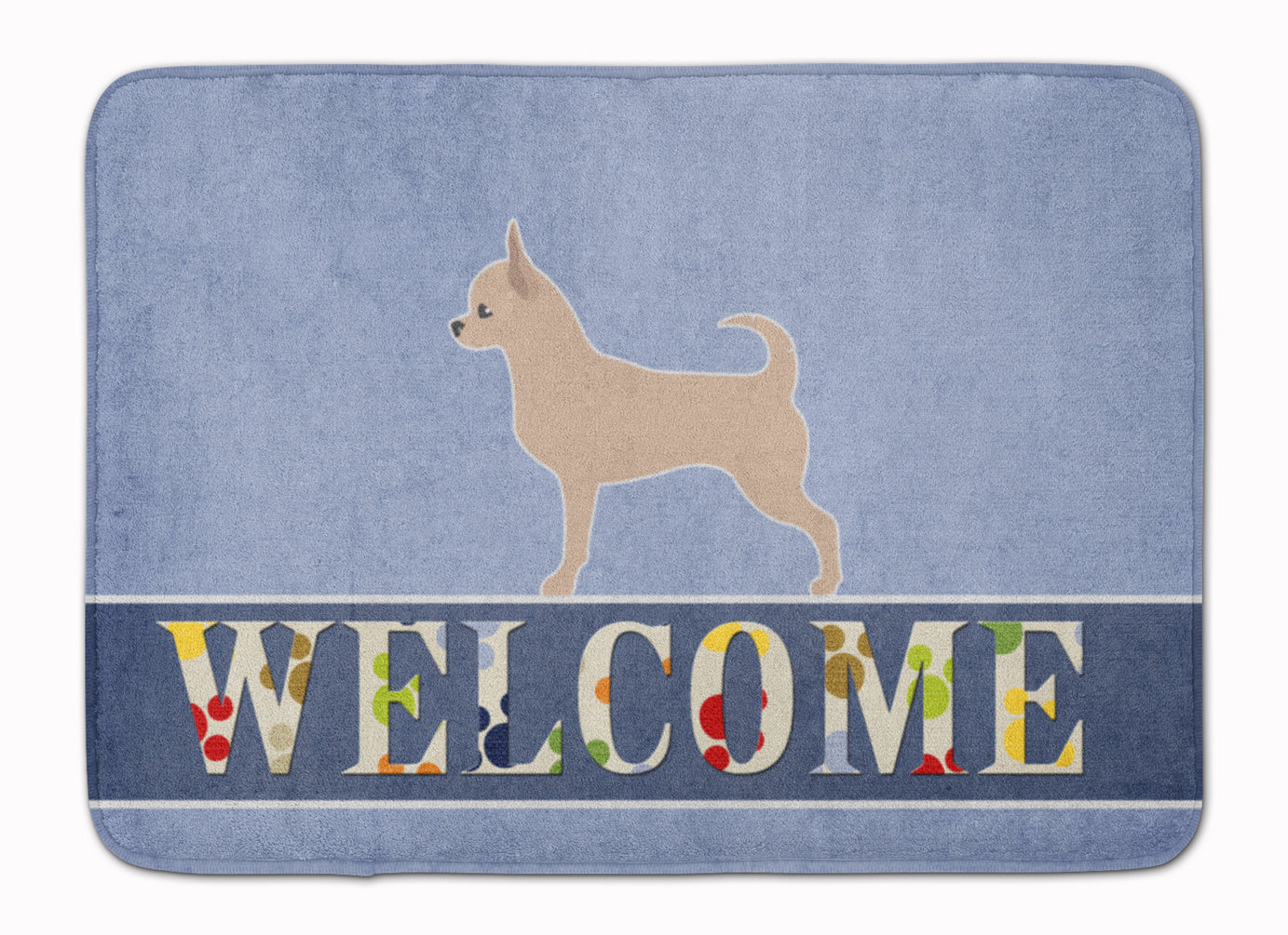 Chihuahua Welcome Memory Foam Kitchen Mat Machine Washable Anti-Fatigue Cushion Comfort Bath or Kitchen Rug
