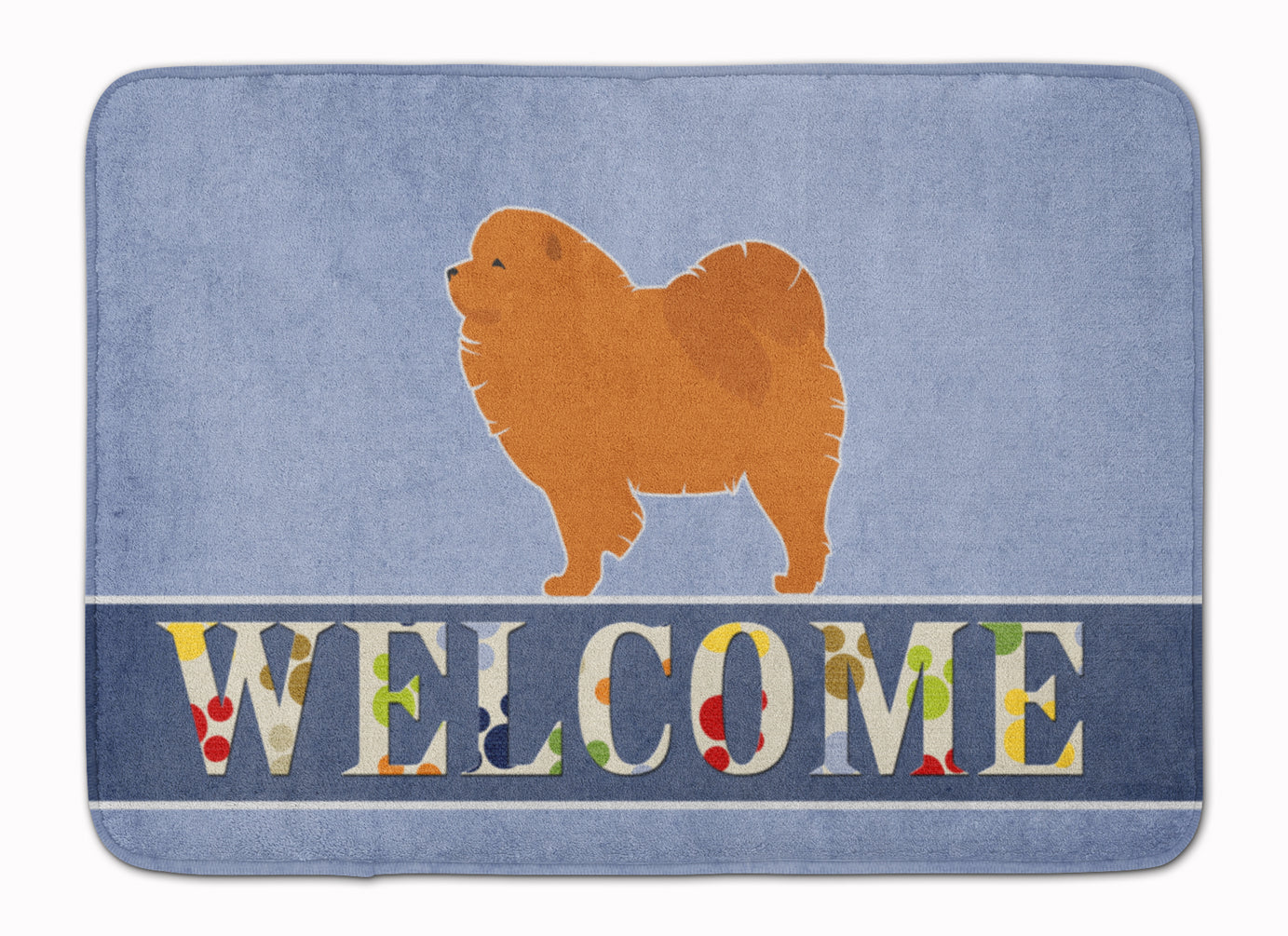 Chow Chow Welcome Memory Foam Kitchen Mat Machine Washable Anti-Fatigue Cushion Comfort Bath or Kitchen Rug