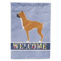 Boxer Welcome House Flag 28x40 Porch Sleeve Pole Decorative Outside Yard Banner Artwork Wall Hanging, Polyester