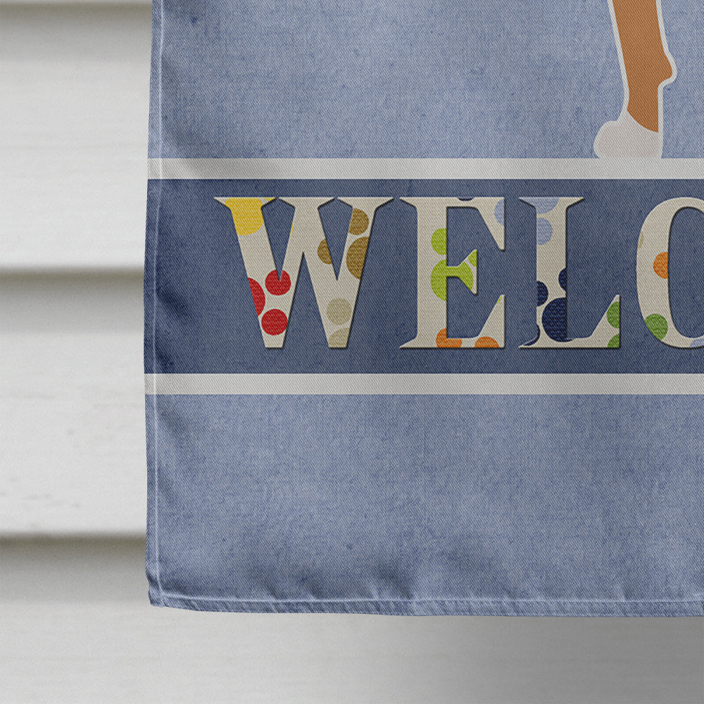 Boxer Welcome House Flag 28x40 Porch Sleeve Pole Decorative Outside Yard Banner Artwork Wall Hanging, Polyester