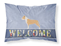 Staffordshire Bull Terrier Welcome Standard Pillowcase Lightweight Super Soft Easy Care Decorative Artwork Pillowcase, Standard