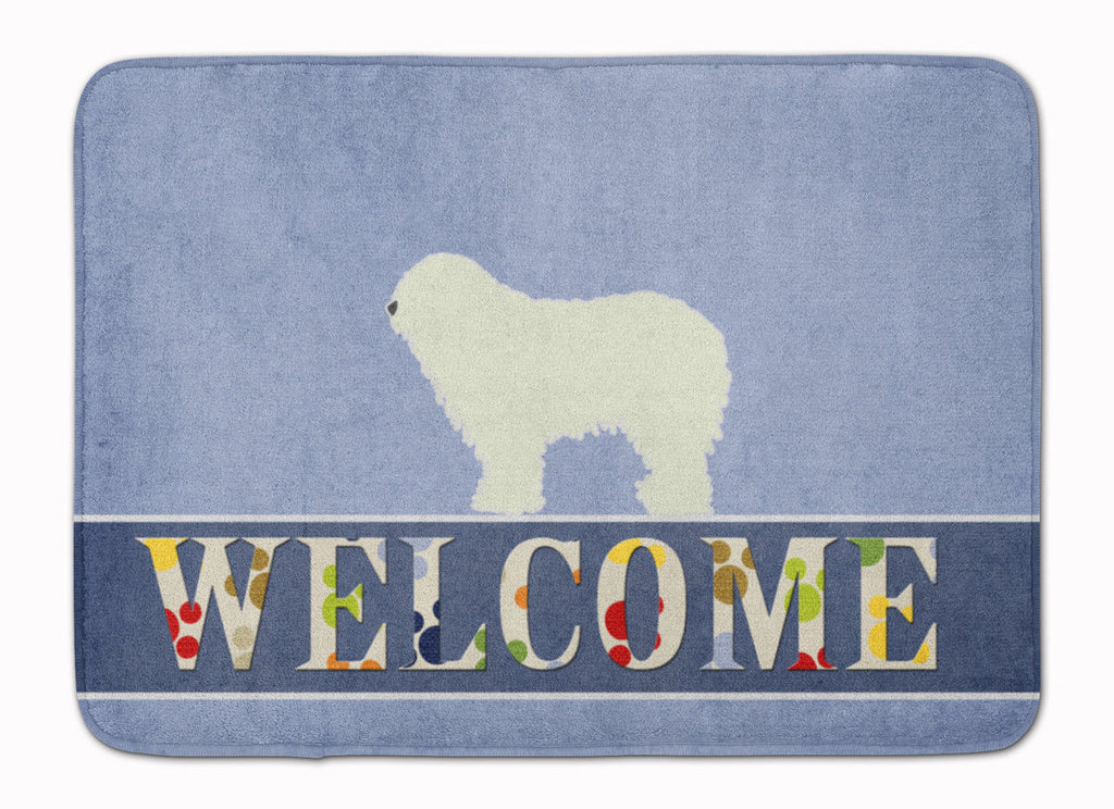 Komondor Welcome Memory Foam Kitchen Mat Machine Washable Anti-Fatigue Cushion Comfort Bath or Kitchen Rug