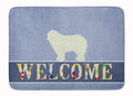 Komondor Welcome Memory Foam Kitchen Mat Machine Washable Anti-Fatigue Cushion Comfort Bath or Kitchen Rug