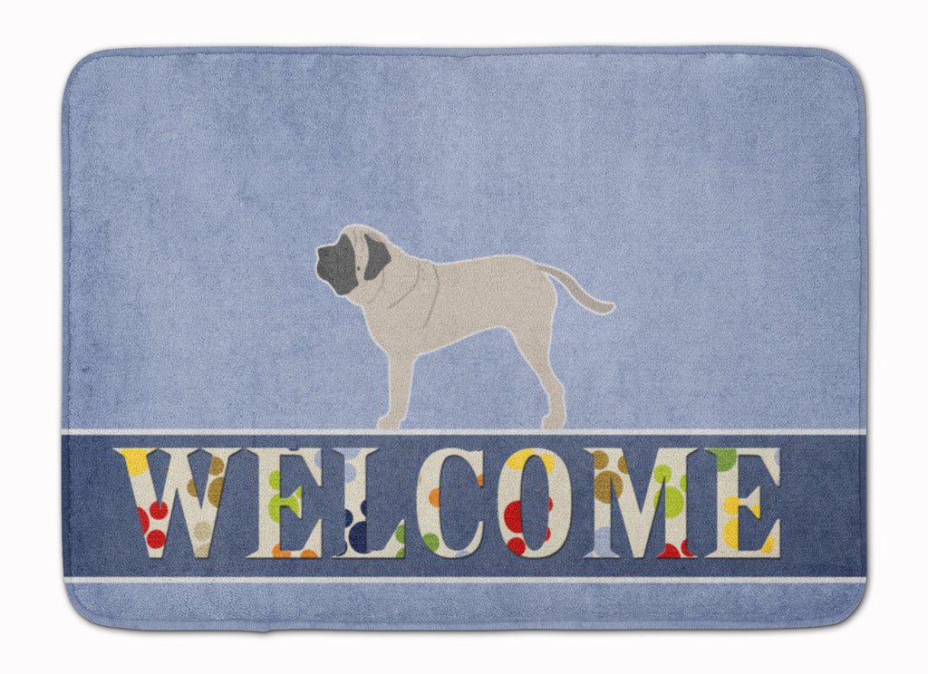 English Mastiff Welcome Memory Foam Kitchen Mat Machine Washable Anti-Fatigue Cushion Comfort Bath or Kitchen Rug