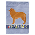 Leonberger Welcome House Flag 28x40 Porch Sleeve Pole Decorative Outside Yard Banner Artwork Wall Hanging, Polyester