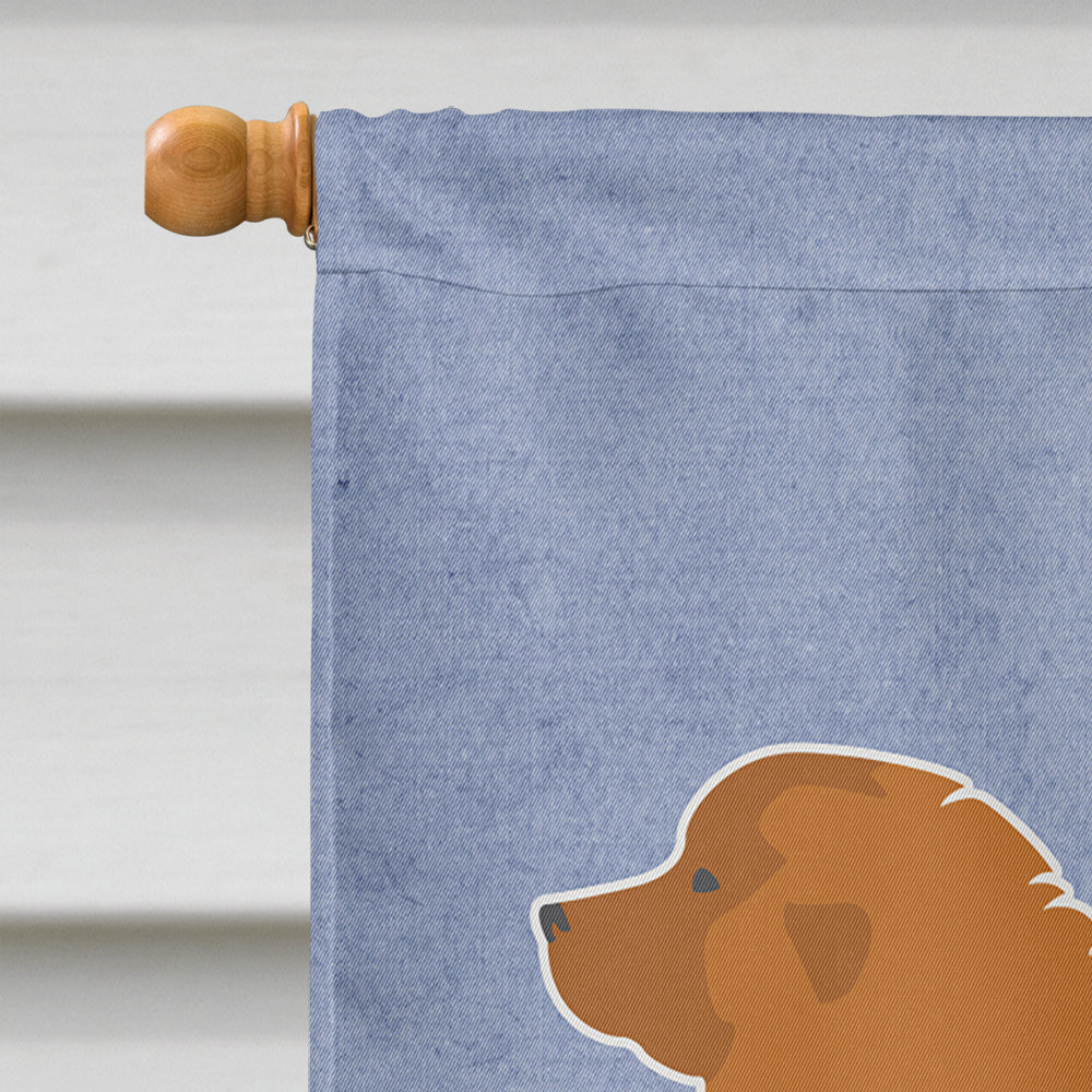 Leonberger Welcome House Flag 28x40 Porch Sleeve Pole Decorative Outside Yard Banner Artwork Wall Hanging, Polyester