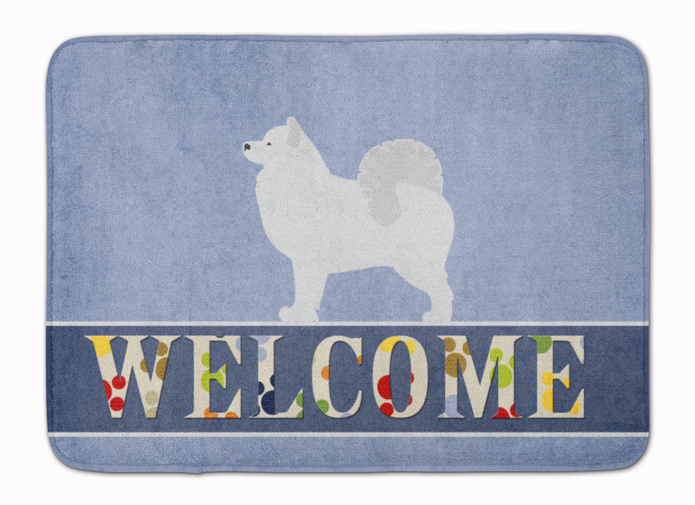 Samoyed Welcome Memory Foam Kitchen Mat Machine Washable Anti-Fatigue Cushion Comfort Bath or Kitchen Rug
