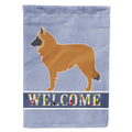 Belgian Shepherd Welcome House Flag 28x40 Porch Sleeve Pole Decorative Outside Yard Banner Artwork Wall Hanging, Polyester