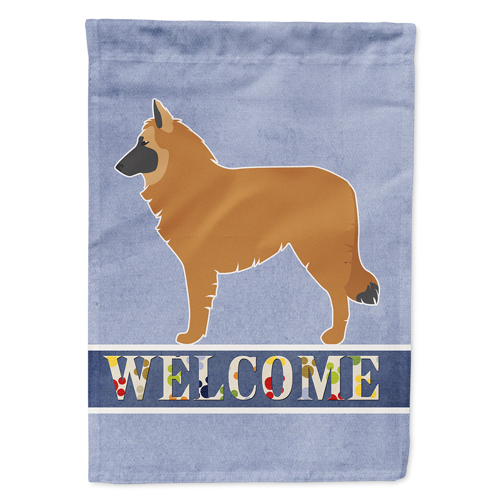 Belgian Shepherd Welcome House Flag 28x40 Porch Sleeve Pole Decorative Outside Yard Banner Artwork Wall Hanging, Polyester